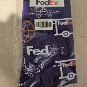Dex Purple and Orange Graphic Socks